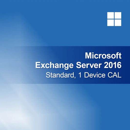 Microsoft Exchange Server 2016 Standard, 1 apparaat CAL