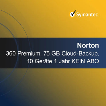 Norton 360 Premium, 75 GB backup în cloud, 10 dispozitive 1 an FĂRĂ ABONAMENT